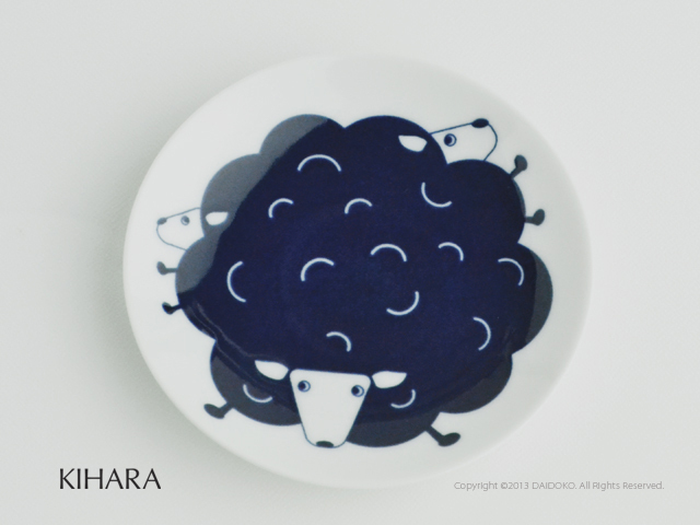 KIHARA/キハラ KOMON KIDS/コモンキッズ豆皿（ぶた・ぞう・うさぎ・ひつじ・くじら） 5種 磁器 ※専用BOX入